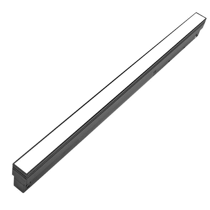 גוף תאורה GRIT MAGNETO MILK BAR 444 20W בצבע שחור עם פרספקט לפס צבירה מגנטי CCT 2700K-6000K 110° 48V