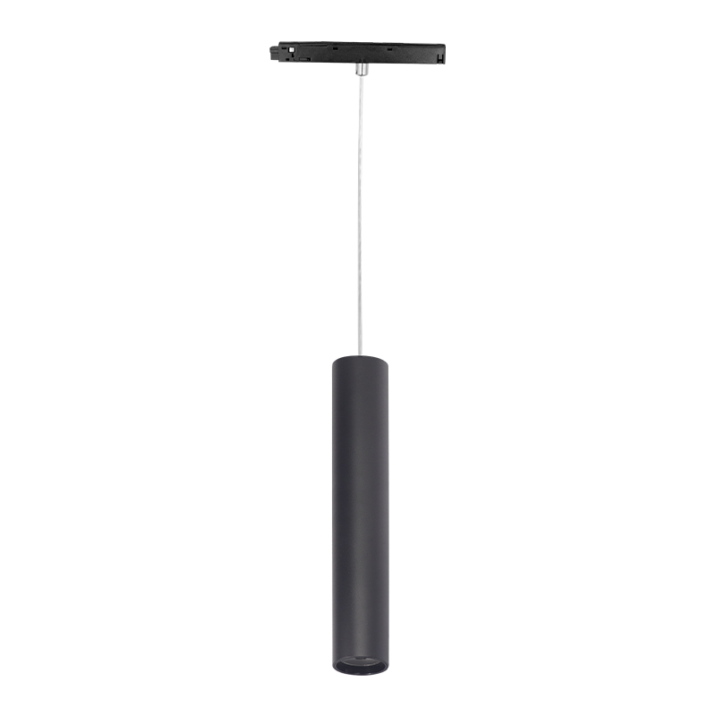גוף תאורה GRIT MAGNETO HANG 8W בצבע שחור ספוט יורד על כבל לפס צבירה מגנטי CCT 2700K-6000K 24° 48V