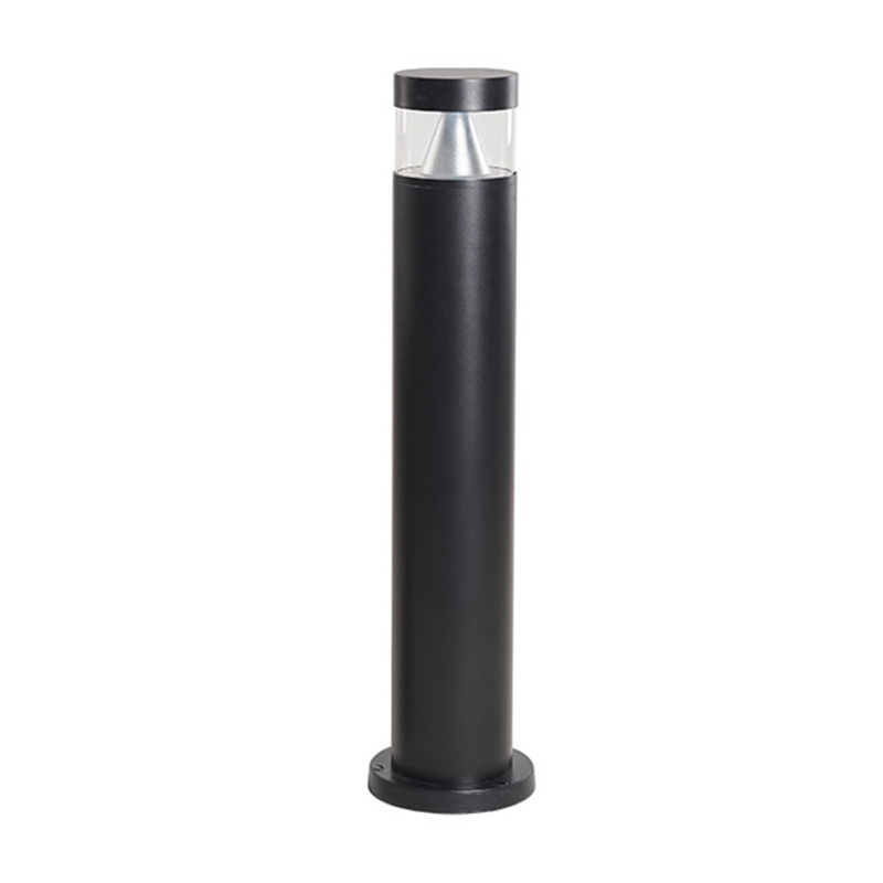 גוף תאורה עמוד חיצוני בצבע שחור גודל 90*H600mm עוצמה 8.5W גוון 3000K מתח הפעלה AC220V