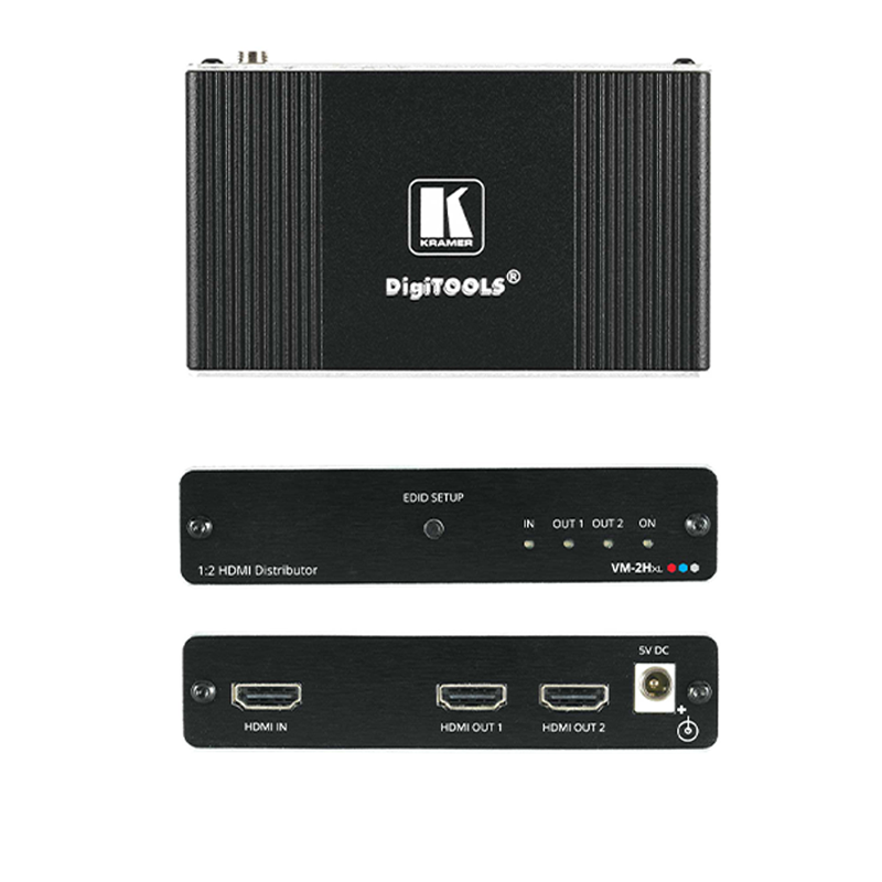 מפצל HDMI 1:2 תוצרת Kramer מדגם VM-2H2