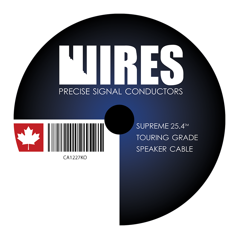 גליל 100 מטר כבל סאונד תוצרת WIRES Canada מדגם 4×2.5 באורך נחושת מלאה
