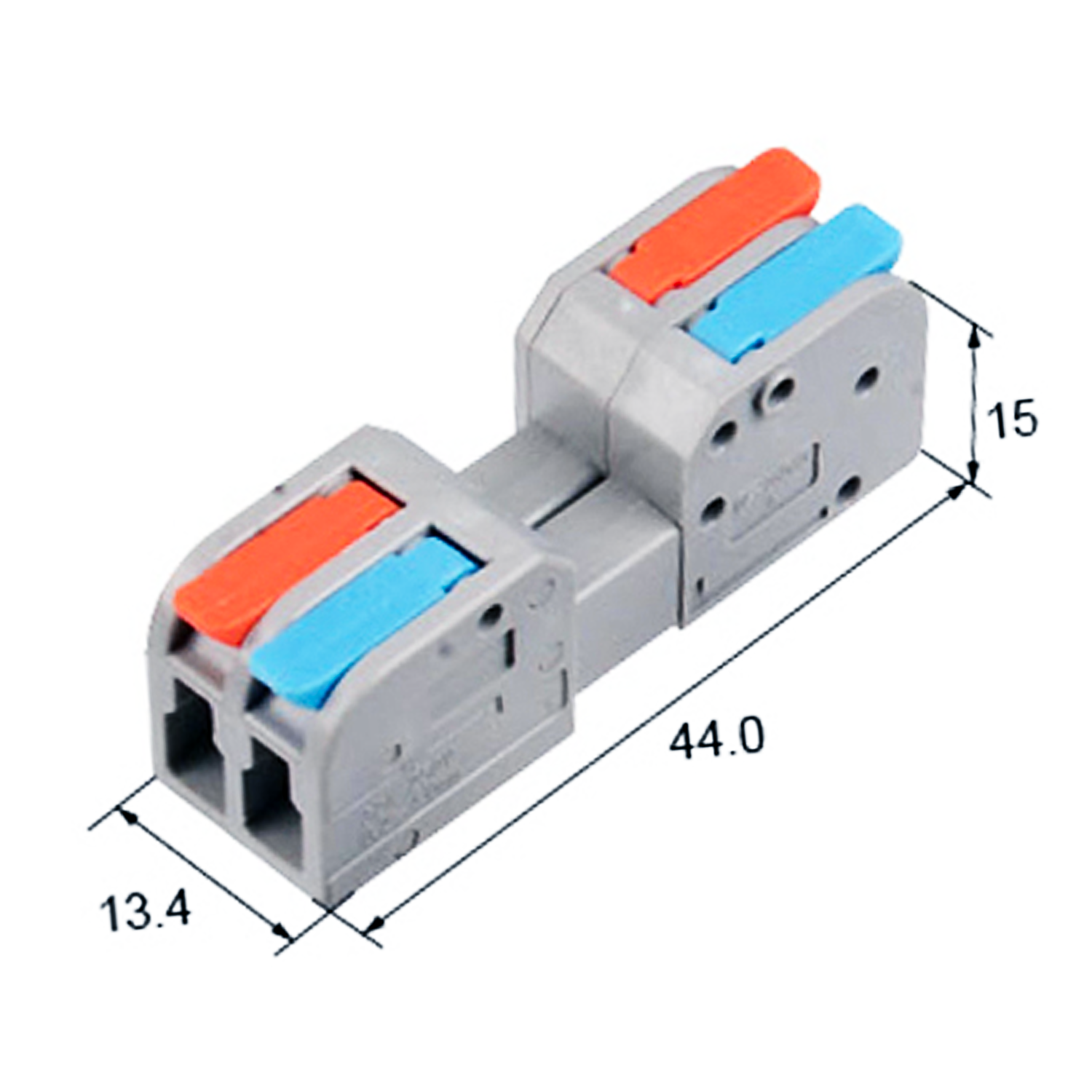 מחבר מהיר קליקים 2 ל 2 חיבורים wire connector