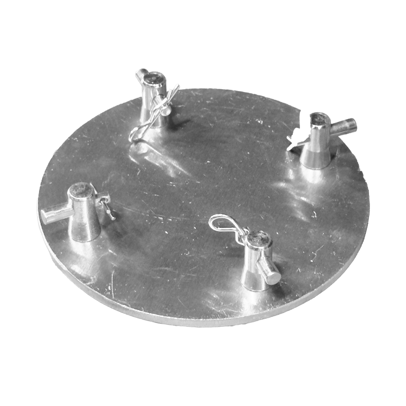בסיס טראס עגול לטראס פיקולו 10×10 בקוטר 150mm בצבע כסוף Round Base