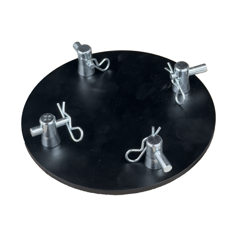 בסיס טראס עגול לטראס פיקולו 10×10 בקוטר 150mm בצבע שחור Round Base
