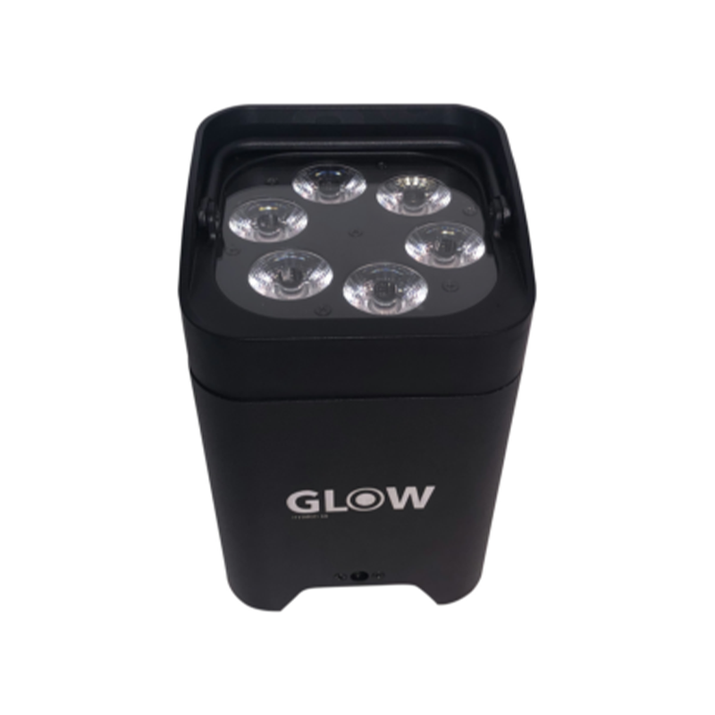פנס לד אלחוטי נטען עם בטריה וקייס מטעין תוצרת GLOW מדגם HYBRID 6X8W בעוצמה של 60 וואט