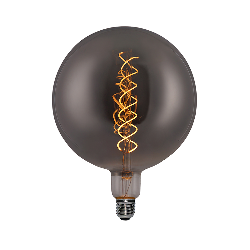 נורת פחם לד תוצרת GLOW מדגם G200 FLEX LED SPIRAL וואט LED 6W תושבת E27