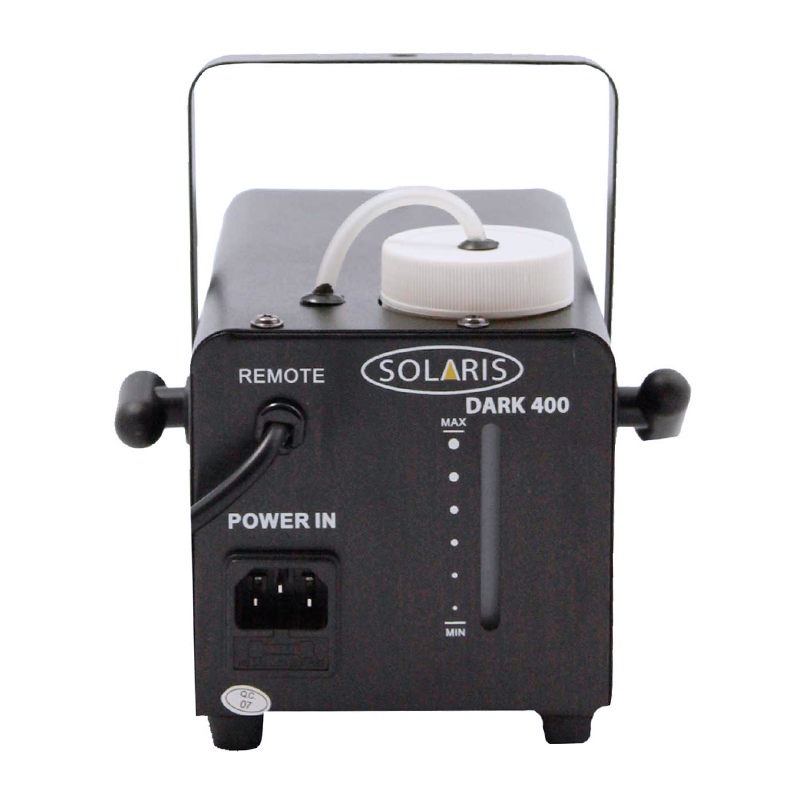 מכונה תוצרת SOLARIS מדגם DARK 400 ערפל על בסיס מים בעוצמה של 400W