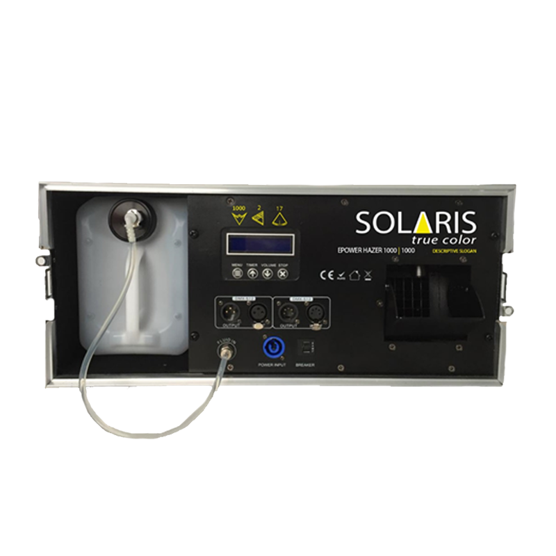 מכונת ערפל LF-4 כולל ניקוי עצמי בקייס SOLARIS POWER HAZER 1000