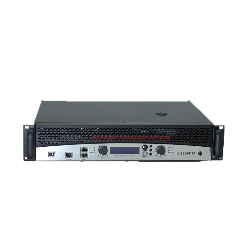 מגבר XLI 2500 KT כולל פרוססור מובנה DSP עם יכולות ניהול ממוחשבות 900WX2 ב 2 OHM
