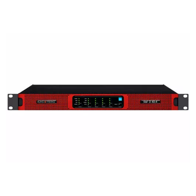 מגבר 4 ערוצים עם פרוססור פנימי LAB K&F D 40:4 1000W + DSP כולל פריסטים מיוחדים לרמקולים של K&F