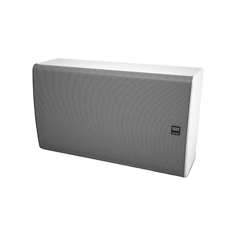 סאב 8 אינץ תוצרת K&F מסוג SONA SUB בצבע לבן WHITE עם קרוס לאותו ערוץ של רמקול לתלייה על הקיר