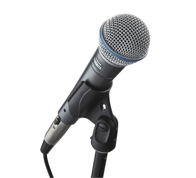 מיקרופון דינמי לשירה SHURE  BETA 58 A