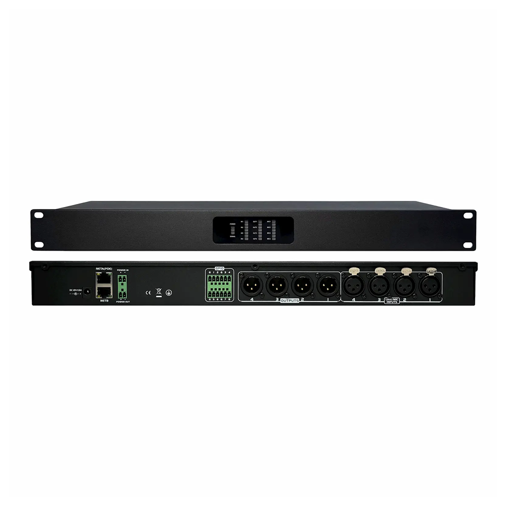 פרוססור אודיו רשת DIGISYNTHETIC DMX208L Network Matrix 4 IN 4 OUT+4 IN 4 OUT AES67