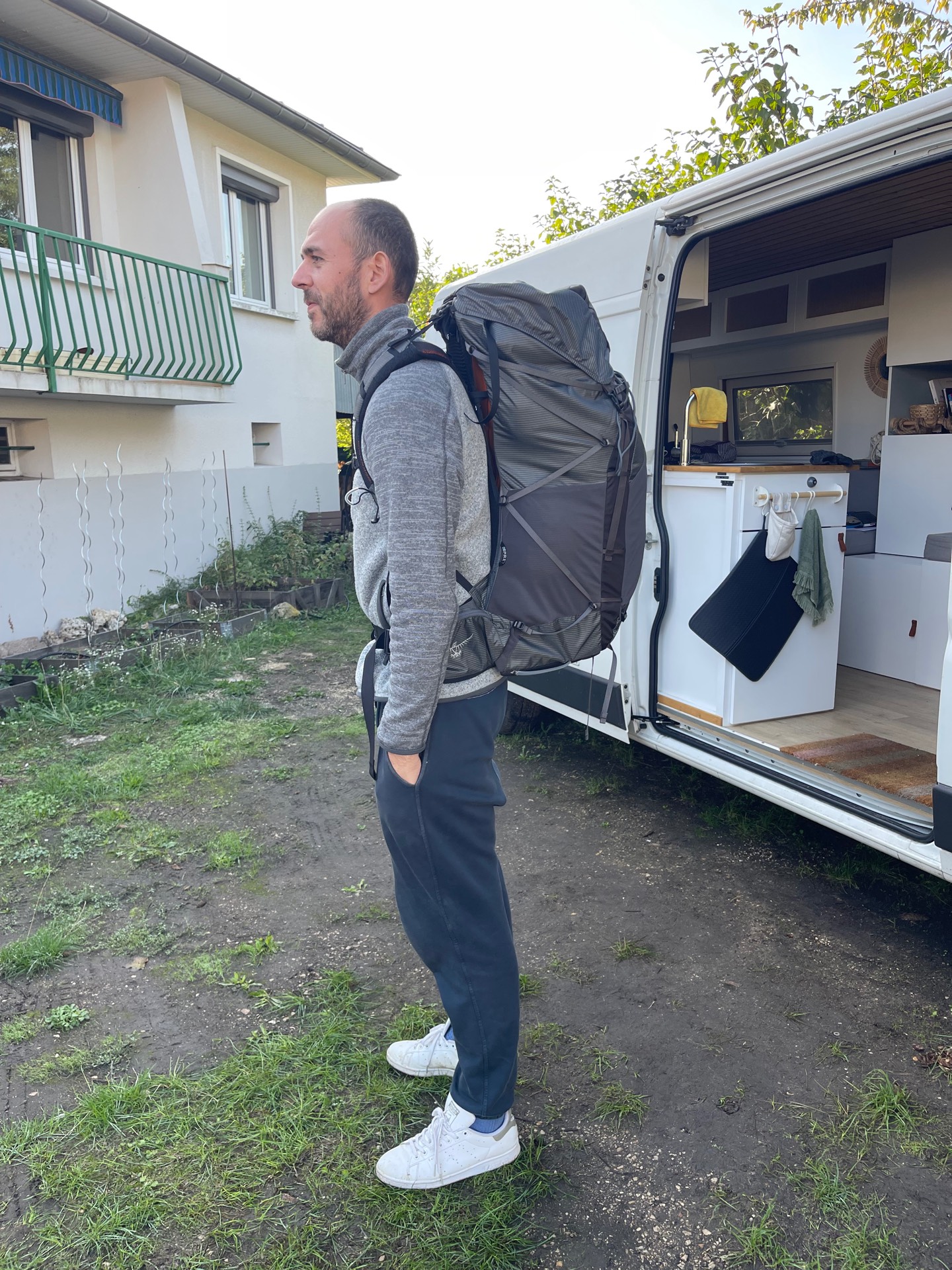 Arnaud et son sac à dos