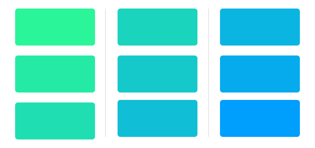 CSS columns example with rule between columns