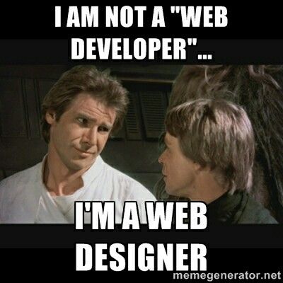 A Web Developer and a Web Designer