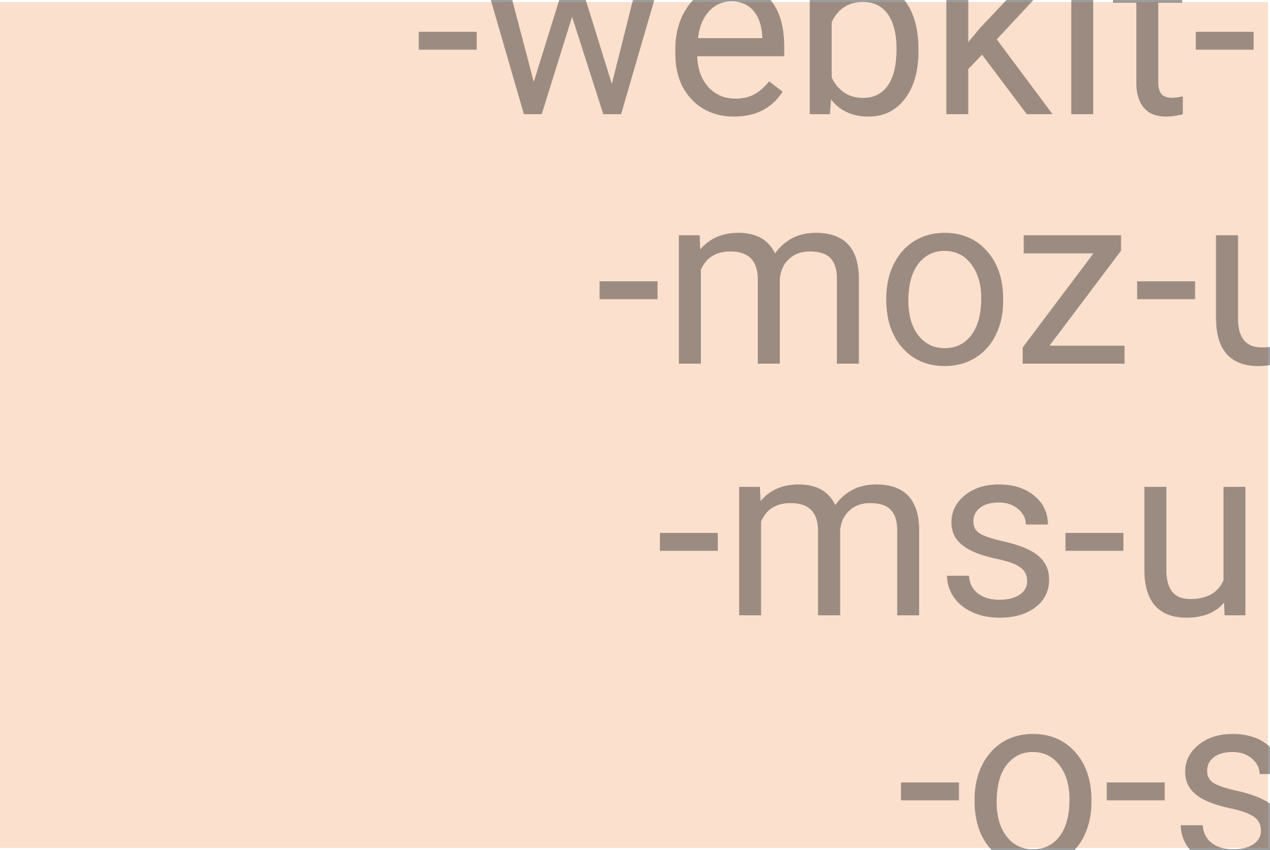 Understanding CSS Vendor Prefixes