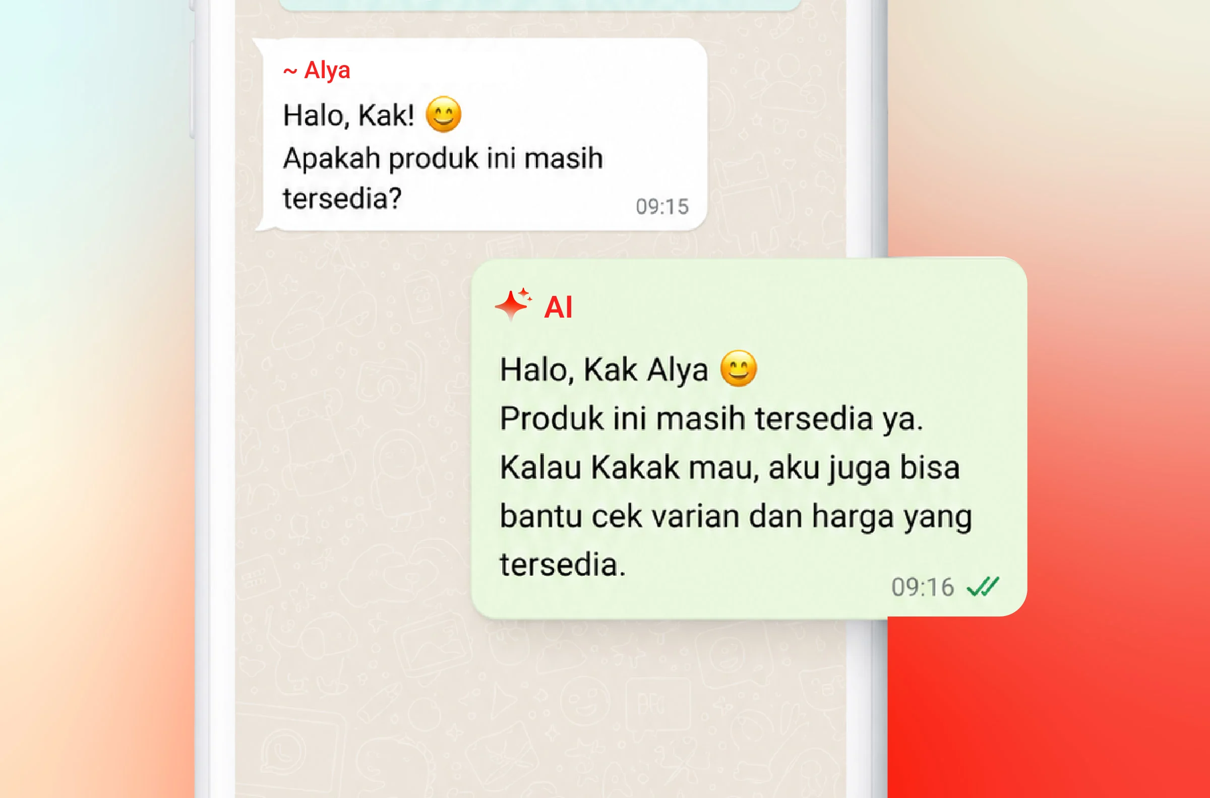 AI Membalas Pertanyaan Pelanggan