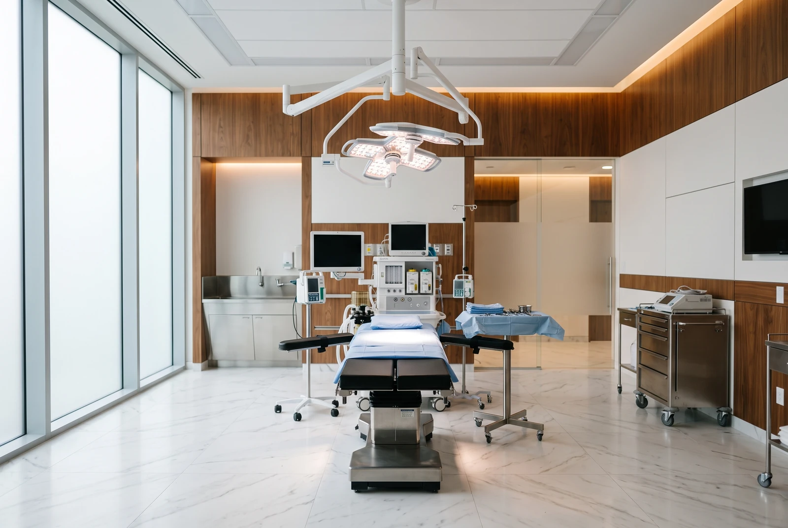 Plastic Surgery treatment room in Korea