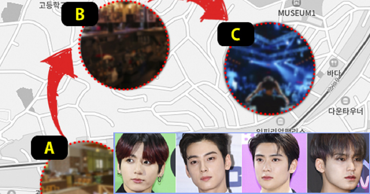 Dispatch Reveals Jungkook Cha Eunwoo Jaehyun and Mingyu Were In