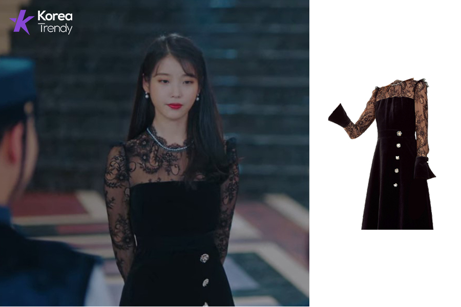 iu hotel del luna outfits black-dress information (Ep#6)