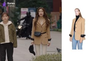 Korean outfits female Collar Blazer of Moon Ga-young as (Yeo Ha-jin) in Find Me in Your Memory (EP #8)