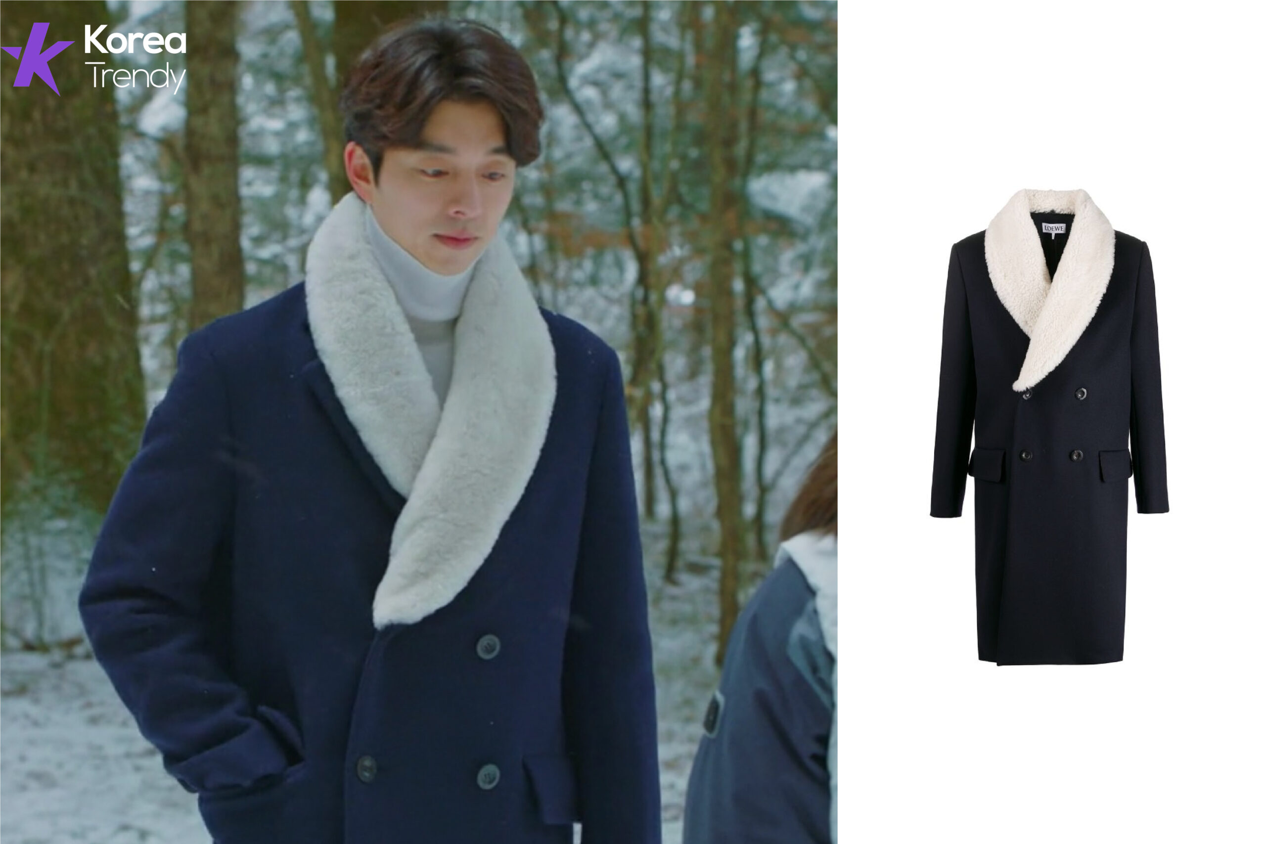 gong yoo fashion style-coat information (Ep#9)