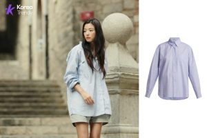 Korean woman shirt of Jun Ji-hyun as Shim Cheong / Se-hwa in Legend of the Blue Sea (EP #2)