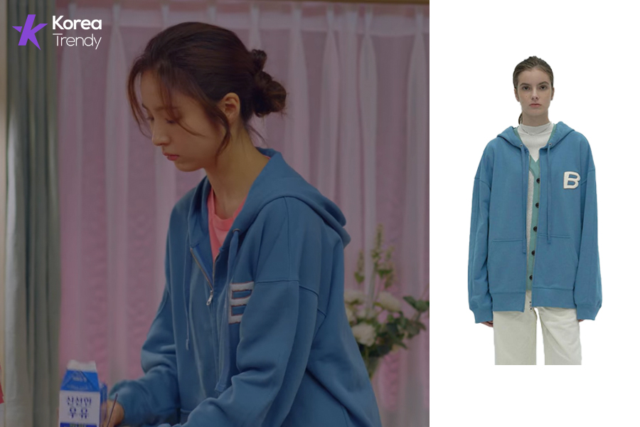 Korean outfits Hoodie of Shin Se-kyung as Oh Mi-joo in Run On (EP #6)