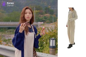 Korean outfits female overalls of Shin Se-kyung as Oh Mi-joo in Run On (EP #6)