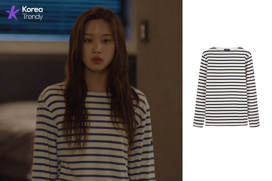 Korean dress style Shirt of Moon Ga-young as (Yeo Ha-jin) in Find Me in Your Memory (EP #14)
