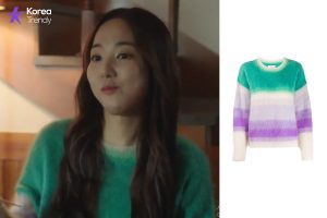 Korean casual outfit Sweater of Park Min-young as Mok Hae-won ("Irene") in When the Weather Is Fine (EP #9)