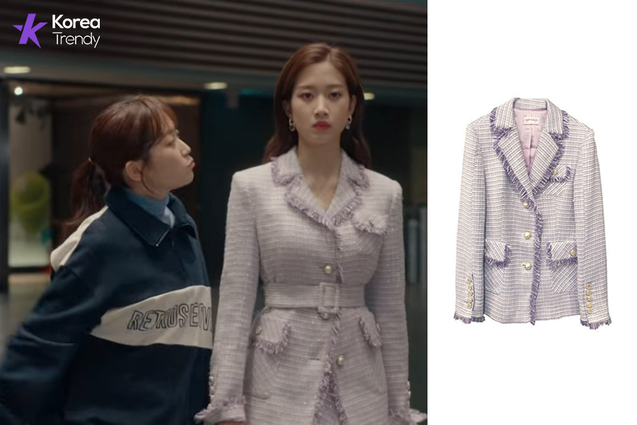 Korean outfits jacket of Moon Ga-young as (Yeo Ha-jin)