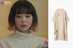 best kdrama outfits-Cardigan information (Ep#10)
