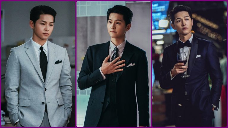 Top 8 Most Fashionable and hottest korean actors: Best Korean fashion sense 7 song joong ki classy outfits in Vincenzo