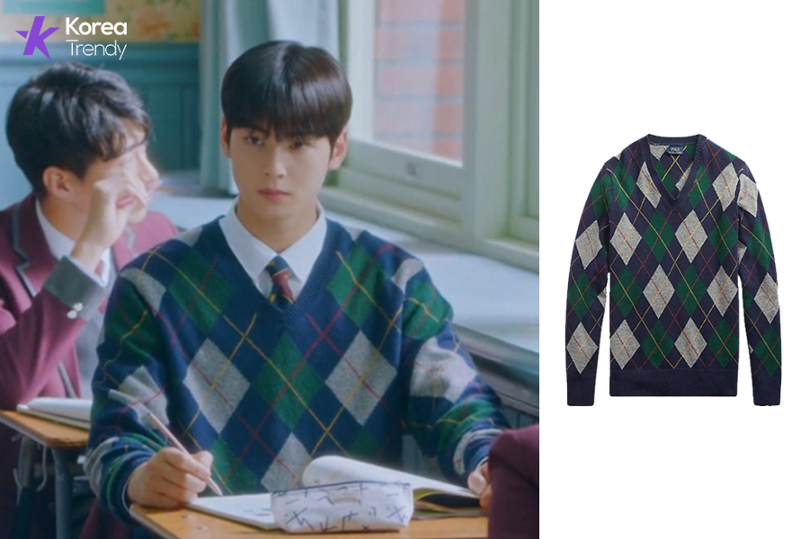 cha eun woo outfits -Sweater  information (Ep#4)