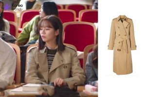 Korean outfits female Trench Coat of Lee Hye-ri as Lee Dam in My Roommate Is a Gumiho (EP #7)