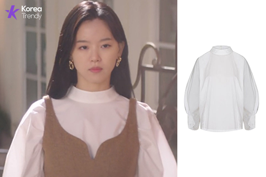 Korean outfits female Neck Blouse of Kang Han-Na as (Yang Hye-sun) in My Roommate Is a Gumiho (EP #11)
