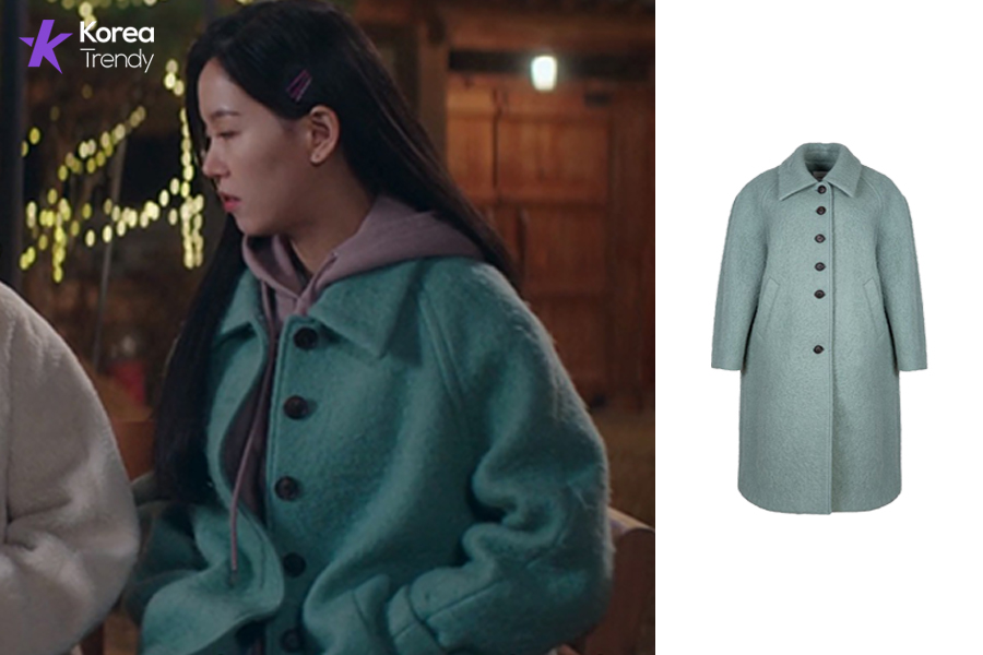 Korean dress style Coat of Kang Han-Na as Yang Hye-sun in My Roommate Is a Gumiho (EP #12)