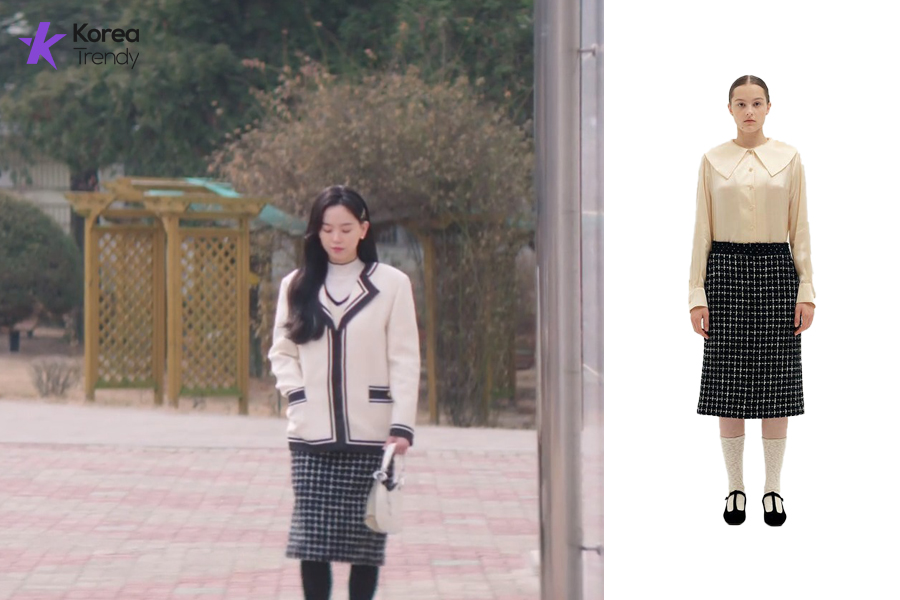 Korean outfits female Skirt of Kang Han-Na as Yang Hye-sun in My Roommate Is a Gumiho (EP #13)