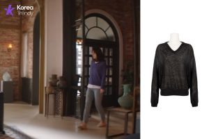 Korean summer fashion Knit Top of Lee Hye-ri as Lee Dam in My Roommate Is a Gumiho (EP #1)
