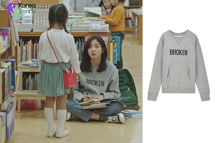 ji eun tak outfit-Sweatshirt information (Ep#2)