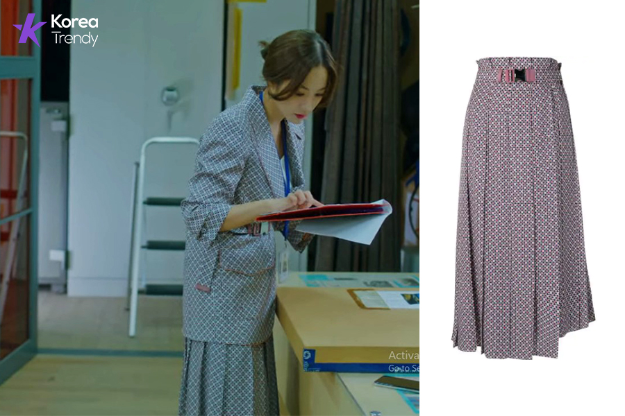 Korean outfits Skirt of Park Min-young as Sung Deok-mi in Her Private Life (EP #2)