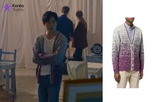 Korean street fashion Cardi­gan of Kim Jae-wook as Ryan Gold in In her private life (EP #6)