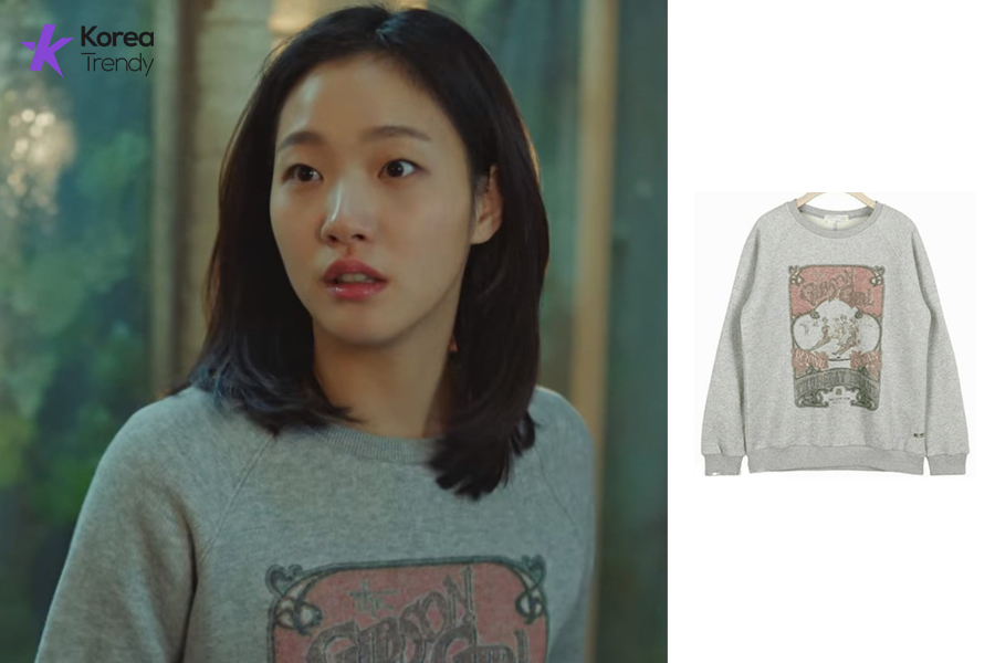 kim go eun fashion-Sweatshirt information (Ep#8)
