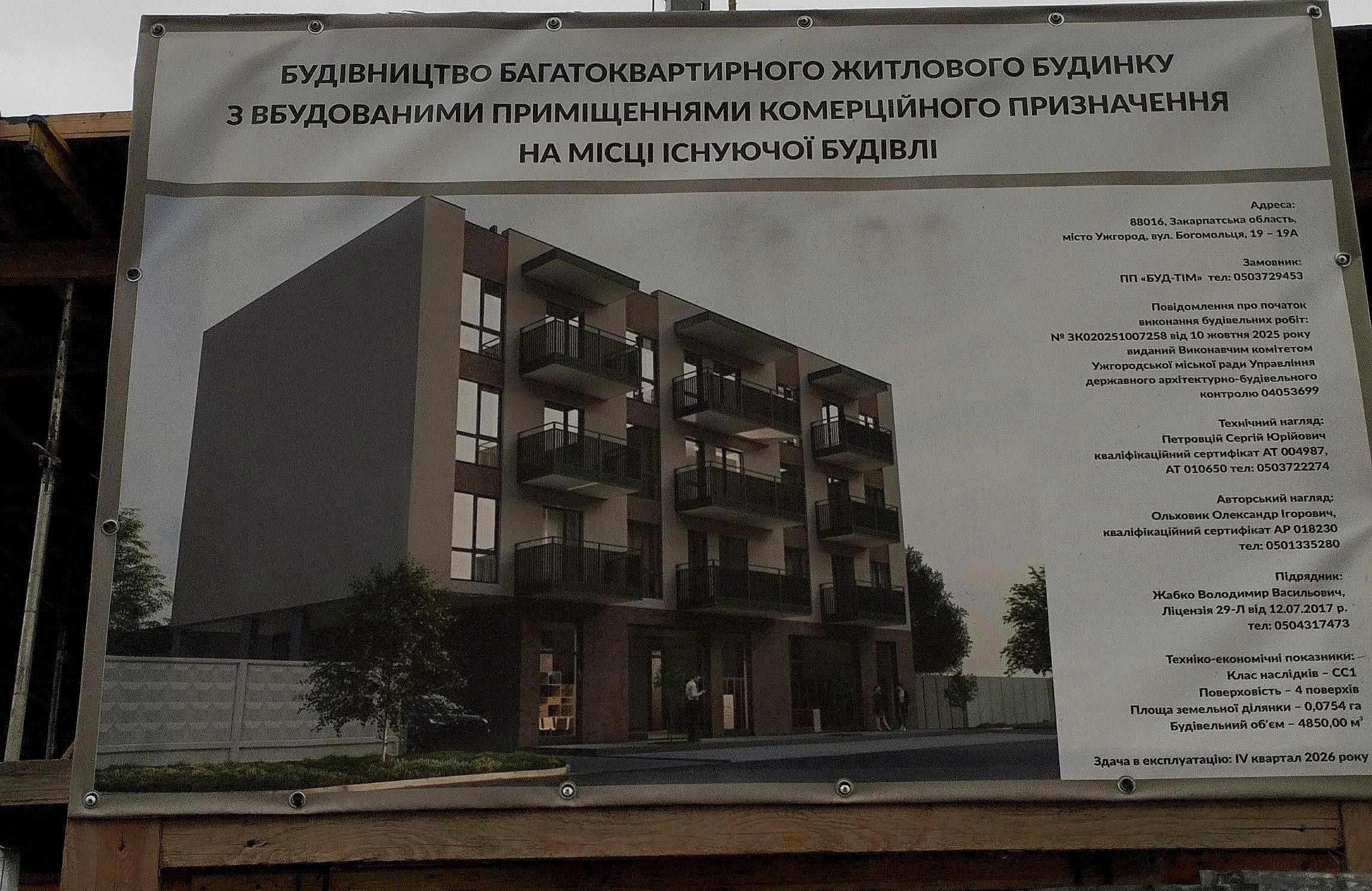 вул. Богомольця, 19, 19а в Ужгороді