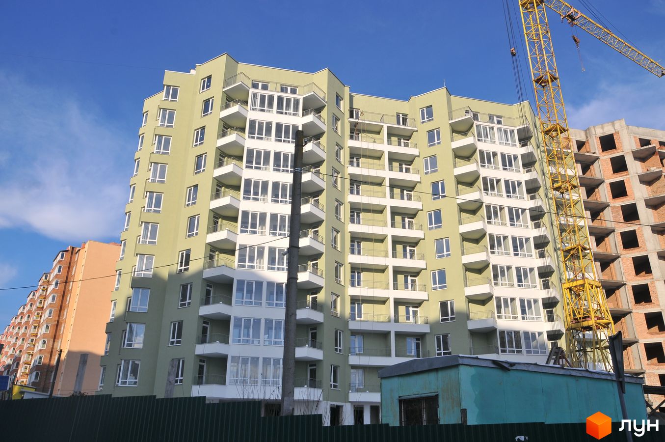 Моніторинг будівництва ЖК Сихівська околиця - Ракурс 2, січень 2019