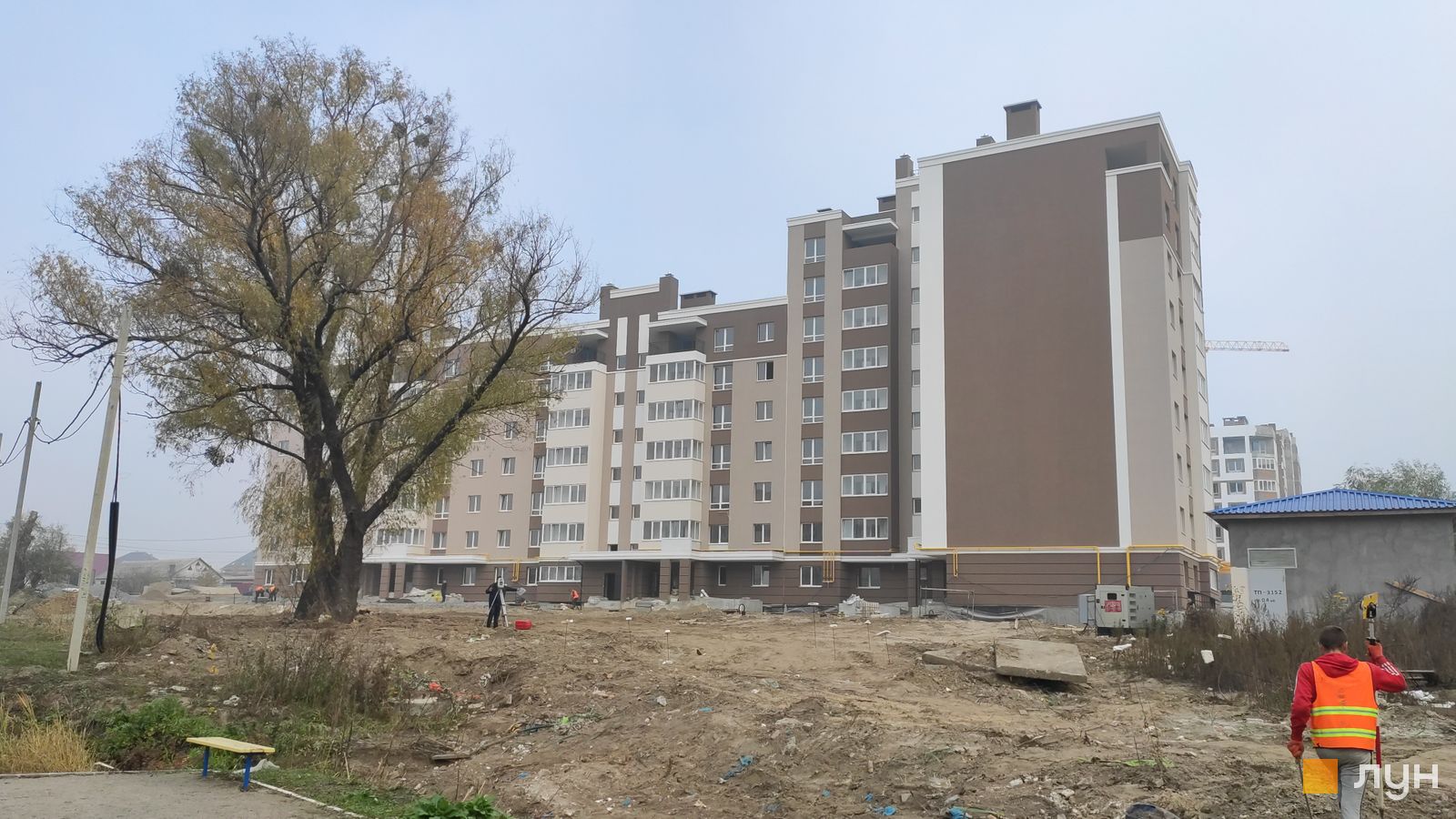 Моніторинг будівництва ЖК Озерний Гай (Гатне) - Ракурс 14, жовтень 2019