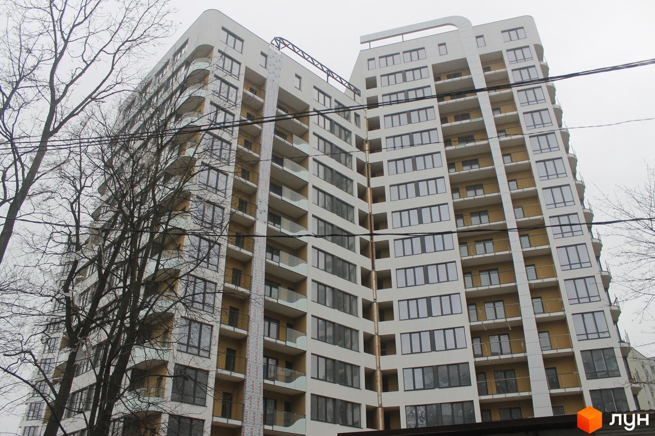 Ход строительства ЖК Park Tower - Ракурс 3, грудень 2019