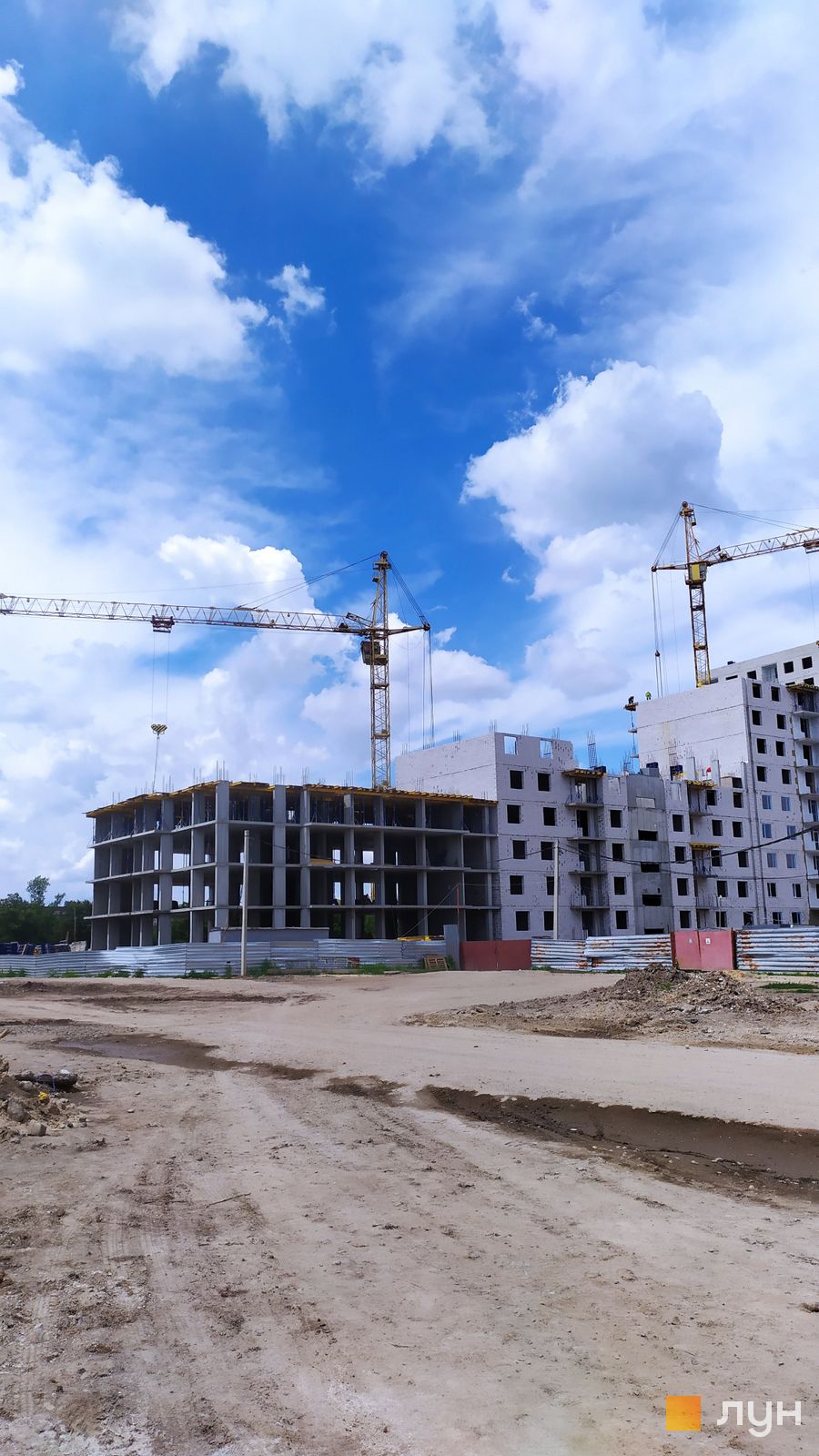 Моніторинг будівництва ЖК Пролісок - Ракурс 4, июнь 2021